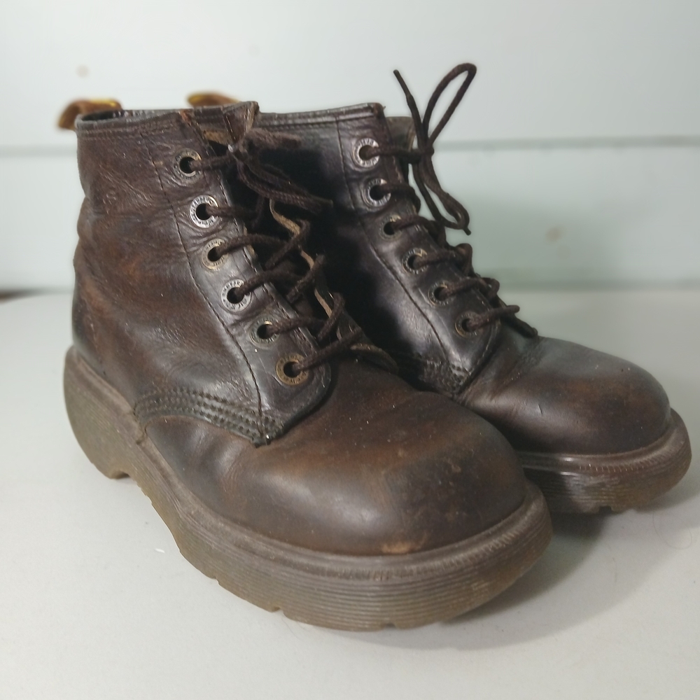 Vintage Brown Doc Dr. Martens Leather  Boots